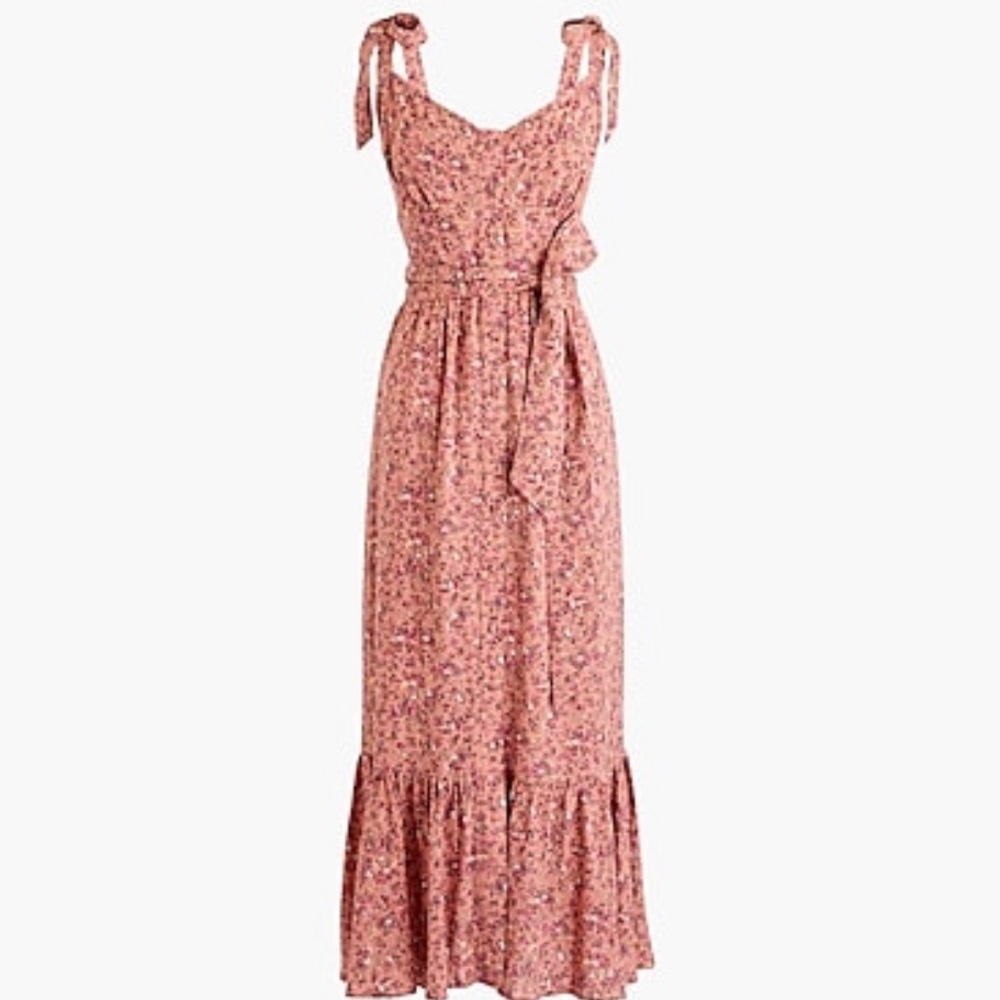 New!  J.Crew button-front midi dress with ruffle